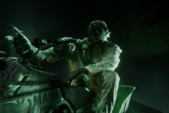 Movie still from “A$AP Ferg - Green Juice” (2021), directed by Valentin Petit – Extreme Close Up shot, Low angle