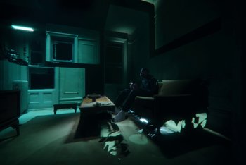 Movie still from “A$AP Ferg - Green Juice” (2021), directed by Valentin Petit – Wide shot, High angle