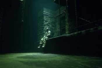 Movie still from “A$AP Ferg - Green Juice” (2021), directed by Valentin Petit – Extreme Wide shot, High angle