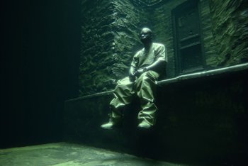 Movie still from “A$AP Ferg - Green Juice” (2021), directed by Valentin Petit – Wide shot, High angle