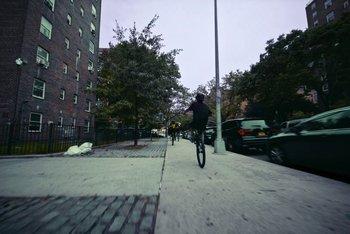 Movie still from “A$AP Ferg - Green Juice” (2021), directed by Valentin Petit – Extreme Wide shot, High angle