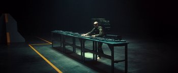 Movie still from “Husky - Invisible” (2021), directed by Evgenii Bakirov – Wide shot, High angle