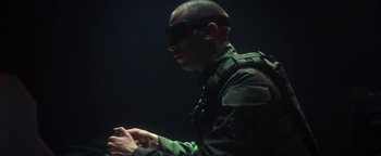 Movie still from “Husky - Invisible” (2021), directed by Evgenii Bakirov – Close Up shot, Low angle