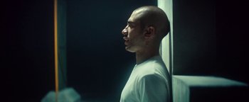 Movie still from “Husky - Invisible” (2021), directed by Evgenii Bakirov – Close Up shot, Over the shoulder angle