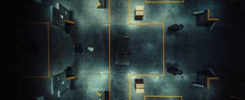 Movie still from “Husky - Invisible” (2021), directed by Evgenii Bakirov – Extreme Wide shot, Overhead angle