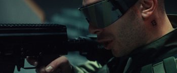 Movie still from “Husky - Invisible” (2021), directed by Evgenii Bakirov – Extreme Close Up shot, Low angle