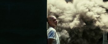Movie still from “Husky - Invisible” (2021), directed by Evgenii Bakirov – Medium shot, Low angle
