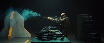 Movie still from “Husky - Invisible” (2021), directed by Evgenii Bakirov – Medium shot, Low angle