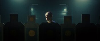 Movie still from “Husky - Invisible” (2021), directed by Evgenii Bakirov – Medium shot, Low angle