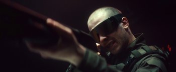 Movie still from “Husky - Invisible” (2021), directed by Evgenii Bakirov – Close Up shot, Low angle