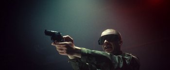 Movie still from “Husky - Invisible” (2021), directed by Evgenii Bakirov – Close Up shot, Low angle
