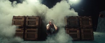 Movie still from “Husky - Invisible” (2021), directed by Evgenii Bakirov – Medium shot, Low angle