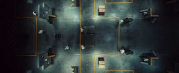 Movie still from “Husky - Invisible” (2021), directed by Evgenii Bakirov – Extreme Wide shot, Overhead angle