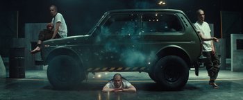 Movie still from “Husky - Invisible” (2021), directed by Evgenii Bakirov – Wide shot, High angle