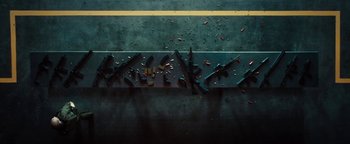 Movie still from “Husky - Invisible” (2021), directed by Evgenii Bakirov – Extreme Wide shot, Overhead angle
