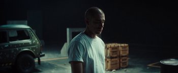 Movie still from “Husky - Invisible” (2021), directed by Evgenii Bakirov – Medium shot, Low angle