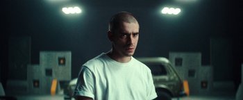 Movie still from “Husky - Invisible” (2021), directed by Evgenii Bakirov – Close Up shot, Low angle