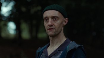 Movie still from “Radiohead - If You Say The Word” (2021), directed by Kasper Häggström – Close Up shot, Low angle