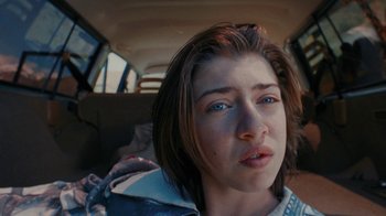 Movie still from “BadBadNotGood - Beside April” (2021), directed by Camille Summers-Valli – Close Up shot, Low angle