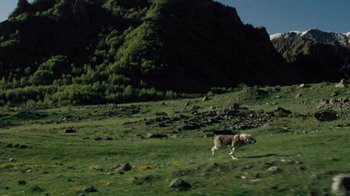 Movie still from “BadBadNotGood - Beside April” (2021), directed by Camille Summers-Valli – Extreme Wide shot, High angle