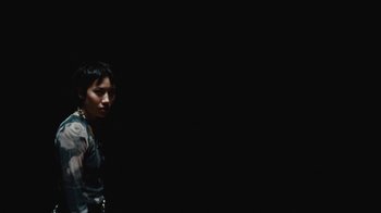 Movie still from “BadBadNotGood - Beside April” (2021), directed by Camille Summers-Valli – Medium shot, Low angle