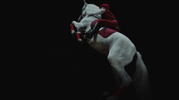 Movie still from “BadBadNotGood - Beside April” (2021), directed by Camille Summers-Valli – Wide shot, Low angle