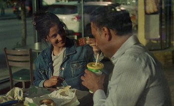 Movie still from “Desirée Dawson - Meet You At The Light” (2021), directed by Alexander Farah – Medium shot, Over the shoulder angle