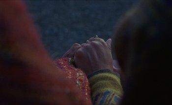 Movie still from “Desirée Dawson - Meet You At The Light” (2021), directed by Alexander Farah – Extreme Close Up shot, High angle