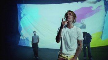 Movie still from “Skrillex, Justin Bieber & Don Toliver - Don’t Go” (2021), directed by Salomon Ligthelm – Medium shot, Low angle