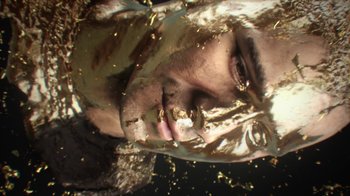 Movie still from “Skrillex, Justin Bieber & Don Toliver - Don’t Go” (2021), directed by Salomon Ligthelm – Extreme Close Up shot, Overhead angle