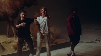 Movie still from “Skrillex, Justin Bieber & Don Toliver - Don’t Go” (2021), directed by Salomon Ligthelm – Medium shot, Low angle