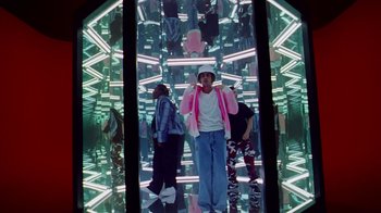 Movie still from “Skrillex, Justin Bieber & Don Toliver - Don’t Go” (2021), directed by Salomon Ligthelm – Wide shot, Low angle