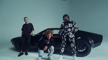 Movie still from “Skrillex, Justin Bieber & Don Toliver - Don’t Go” (2021), directed by Salomon Ligthelm – Wide shot, Low angle