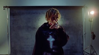 Movie still from “Skrillex, Justin Bieber & Don Toliver - Don’t Go” (2021), directed by Salomon Ligthelm – Medium shot, Low angle