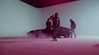 Movie still from “Skrillex, Justin Bieber & Don Toliver - Don’t Go” (2021), directed by Salomon Ligthelm – Wide shot, Low angle