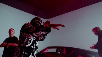 Movie still from “Skrillex, Justin Bieber & Don Toliver - Don’t Go” (2021), directed by Salomon Ligthelm – Medium shot, Low angle