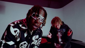 Movie still from “Skrillex, Justin Bieber & Don Toliver - Don’t Go” (2021), directed by Salomon Ligthelm – Medium shot, Low angle