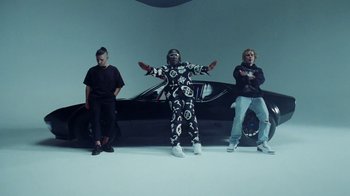 Movie still from “Skrillex, Justin Bieber & Don Toliver - Don’t Go” (2021), directed by Salomon Ligthelm – Wide shot, Low angle