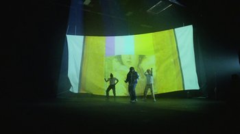 Movie still from “Skrillex, Justin Bieber & Don Toliver - Don’t Go” (2021), directed by Salomon Ligthelm – Extreme Wide shot, Low angle