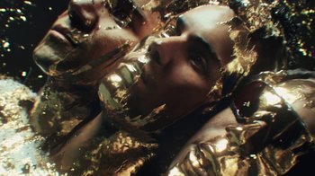 Movie still from “Skrillex, Justin Bieber & Don Toliver - Don’t Go” (2021), directed by Salomon Ligthelm – Extreme Close Up shot, Overhead angle