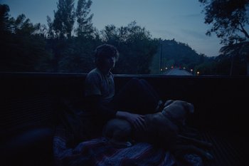 Movie still from “Glaive - All Dogs Go To Heaven” (2021), directed by Ramez Silyan – Medium shot, High angle