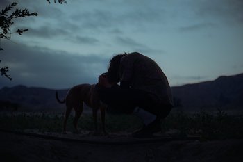 Movie still from “Glaive - All Dogs Go To Heaven” (2021), directed by Ramez Silyan – Wide shot, Low angle