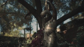 Movie still from “Masego - Mystery Lady” (2021), directed by Douglas Bernardt – Extreme Close Up shot, Low angle