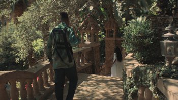 Movie still from “Masego - Mystery Lady” (2021), directed by Douglas Bernardt – Wide shot, High angle