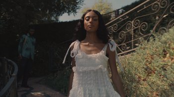 Movie still from “Masego - Mystery Lady” (2021), directed by Douglas Bernardt – Medium shot, Low angle