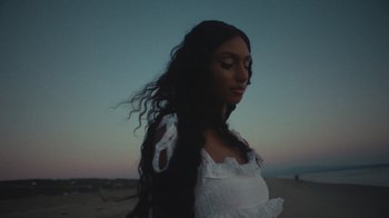 Movie still from “Masego - Mystery Lady” (2021), directed by Douglas Bernardt – Close Up shot, Low angle
