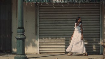 Movie still from “Masego - Mystery Lady” (2021), directed by Douglas Bernardt – Wide shot, Low angle