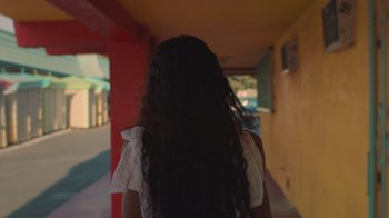 Movie still from “Masego - Mystery Lady” (2021), directed by Douglas Bernardt – Close Up shot, Low angle