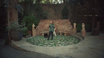 Movie still from “Masego - Mystery Lady” (2021), directed by Douglas Bernardt – Extreme Wide shot, High angle