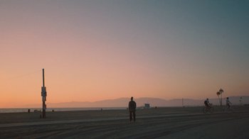 Movie still from “Masego - Mystery Lady” (2021), directed by Douglas Bernardt – Extreme Wide shot, Low angle